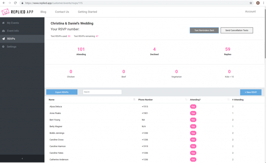 How To Use A Text Rsvp App For Your Event Replied App Blog